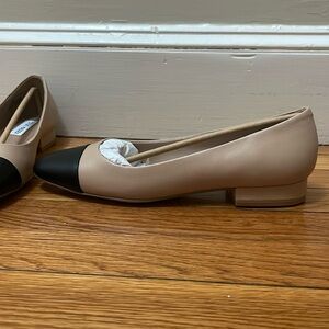 Steve Madden Blair Cap Toe Tan leather flats Pointy Toe